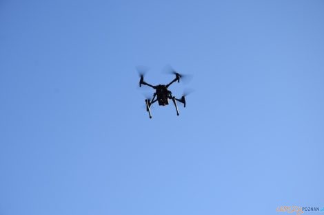 Policyjny dron w akcji  Foto: KPP Oborniki