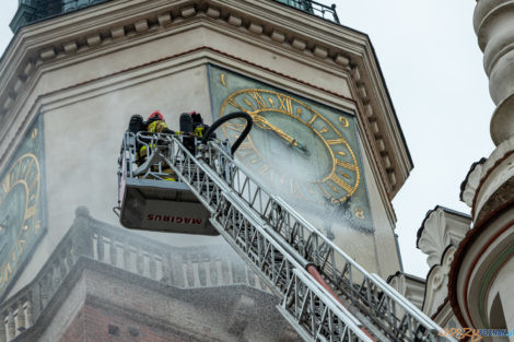 Ćwiczenia Strażaków na Starym Rynku  Foto: lepszyPOZNAN.pl/Piotr Rychter