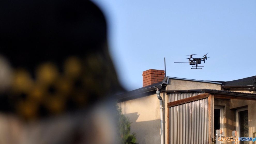 Dron bada jakość powietrza  Foto: UM Poznania