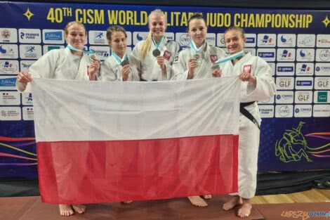 Eliza Wróblewska indywidualnie i drużynowo srebrną medalistką Mistrzostw Świata Wojska  Foto: materiały prasowe / Akademii Judo Poznań