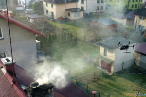 Dron nad Luboniem  Foto: Straż Miejska Miasta Lubonia