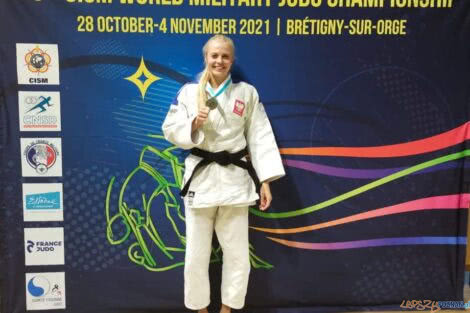 Eliza Wróblewska indywidualnie i drużynowo srebrną medalistką Mistrzostw Świata Wojska  Foto: materiały prasowe / Akademii Judo Poznań