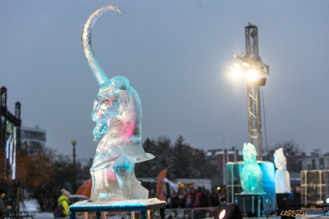 XV Poznań Ice Festival 2021: konkurs speed ice carving - Arena,  Foto: Paweł Rychter