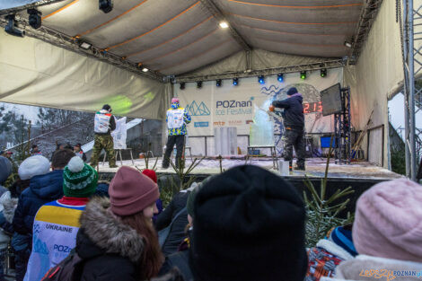 XV Poznań Ice Festival 2021: konkurs speed ice carving - Arena,  Foto: Paweł Rychter