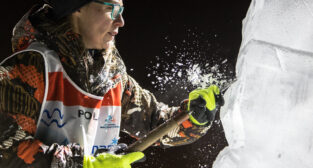 XV Poznań Ice Festival 2021: konkurs rzeźby małej - Arena, Po  Foto: Paweł Rychter