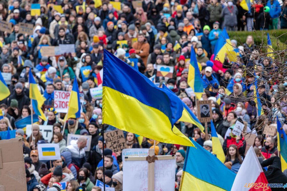 Solidarni z Ukrainą  Foto: lepszyPOZNAN.pl/Piotr Rychter
