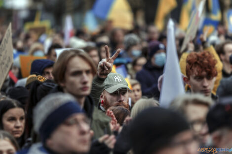 Poznań Solidarny z Ukrainą - 26.02.2022  Foto: lepszyPOZNAN.pl/Ewelina Jaśkowiak