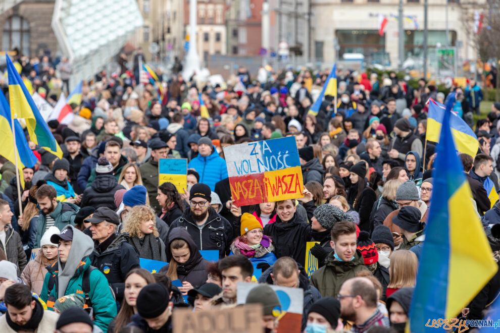 Solidarni z Ukrainą  Foto: lepszyPOZNAN.pl/Piotr Rychter