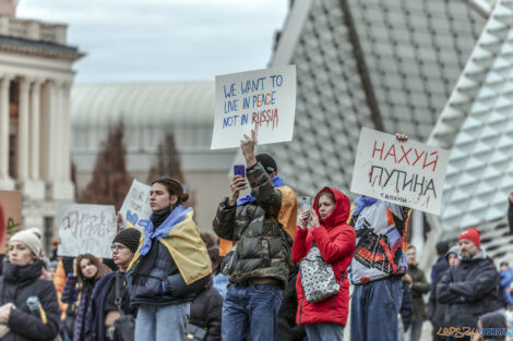 Poznań Solidarny z Ukrainą - 26.02.2022  Foto: lepszyPOZNAN.pl/Ewelina Jaśkowiak