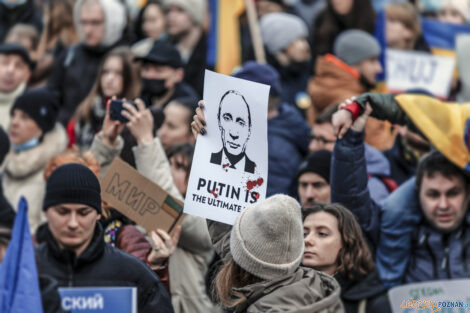 Poznań Solidarny z Ukrainą - 26.02.2022  Foto: lepszyPOZNAN.pl/Ewelina Jaśkowiak