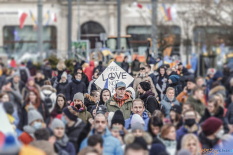 Poznań Solidarny z Ukrainą - 26.02.2022  Foto: lepszyPOZNAN.pl/Ewelina Jaśkowiak