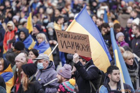 Poznań Solidarny z Ukrainą - 26.02.2022  Foto: lepszyPOZNAN.pl/Ewelina Jaśkowiak