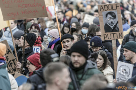 Poznań Solidarny z Ukrainą - 26.02.2022  Foto: lepszyPOZNAN.pl/Ewelina Jaśkowiak