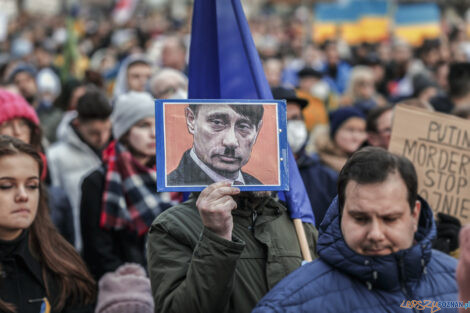 Poznań Solidarny z Ukrainą - 26.02.2022  Foto: lepszyPOZNAN.pl/Ewelina Jaśkowiak