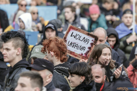 Poznań Solidarny z Ukrainą - 26.02.2022  Foto: lepszyPOZNAN.pl/Ewelina Jaśkowiak