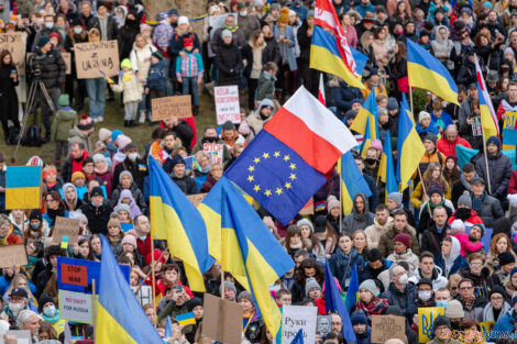 Solidarni z Ukrainą  Foto: lepszyPOZNAN.pl/Piotr Rychter