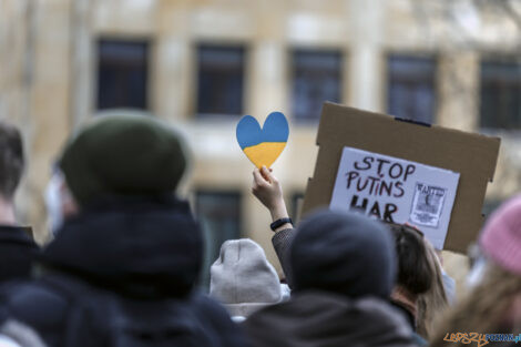 Poznań Solidarny z Ukrainą - 26.02.2022  Foto: lepszyPOZNAN.pl/Ewelina Jaśkowiak