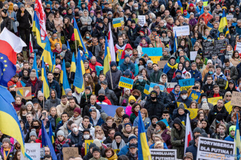 Solidarni z Ukrainą  Foto: lepszyPOZNAN.pl/Piotr Rychter