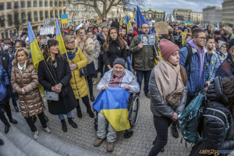 Poznań Solidarny z Ukrainą - 26.02.2022  Foto: lepszyPOZNAN.pl/Ewelina Jaśkowiak