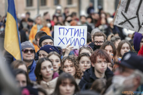 Poznań Solidarny z Ukrainą - 26.02.2022  Foto: lepszyPOZNAN.pl/Ewelina Jaśkowiak