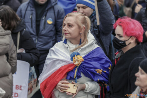 Poznań Solidarny z Ukrainą - 26.02.2022  Foto: lepszyPOZNAN.pl/Ewelina Jaśkowiak