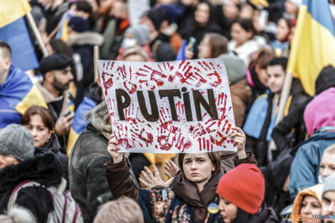 Poznań Solidarny z Ukrainą - 26.02.2022  Foto: lepszyPOZNAN.pl/Ewelina Jaśkowiak