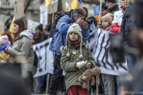 Poznań Solidarny z Ukrainą - 26.02.2022  Foto: lepszyPOZNAN.pl/Ewelina Jaśkowiak