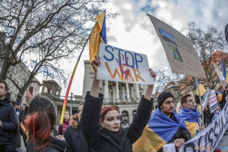 Poznań Solidarny z Ukrainą - 26.02.2022  Foto: lepszyPOZNAN.pl/Ewelina Jaśkowiak