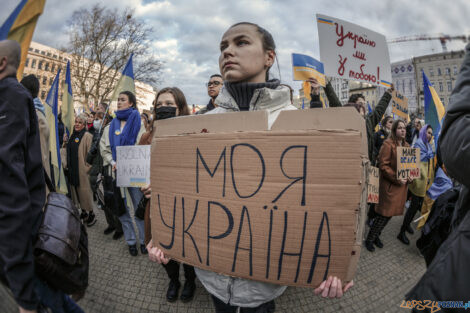 Poznań Solidarny z Ukrainą - 26.02.2022  Foto: lepszyPOZNAN.pl/Ewelina Jaśkowiak