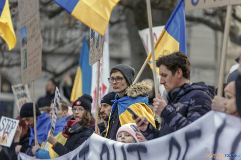 Poznań Solidarny z Ukrainą - 26.02.2022  Foto: lepszyPOZNAN.pl/Ewelina Jaśkowiak