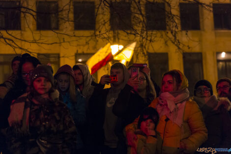 Światło dla Ukrainy - Plac Wolności - 03.03.2022  Foto: lepszyPOZNAN.pl/Ewelina Jaśkowiak