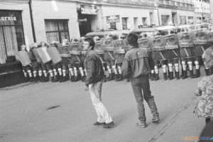 Klempicz Stop demonstracja Polwiejska 18.03.1989 [Krzysztof Lesiewicz] (6)  Foto: 