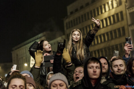 Światło dla Ukrainy - Plac Wolności - 03.03.2022  Foto: lepszyPOZNAN.pl/Ewelina Jaśkowiak