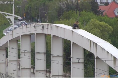 Most Rocha przesla chodzenie 2022_05_03 (3)  Foto: Straż Miejska / monitoring