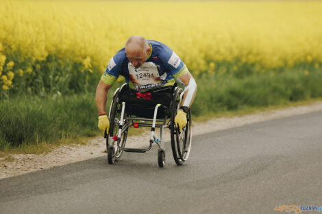 Witold Misztela pokonał na wózku ponad 50 km  Foto: Dorota Szulc