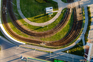 Osiedle Jana III Sobieskiego - pętla, tory tramwajowe  Foto: lepszyPOZNAN.PL/Piotr Rychter