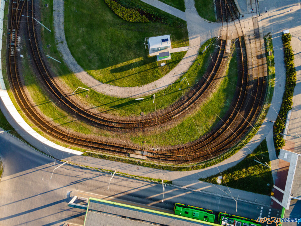 Osiedle Jana III Sobieskiego - pętla, tory tramwajowe  Foto: lepszyPOZNAN.PL/Piotr Rychter