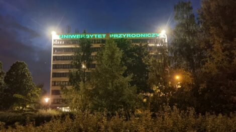 Neon Uniwersytet Przyrodniczy  Foto: UPP Poznań - materiały prasowe