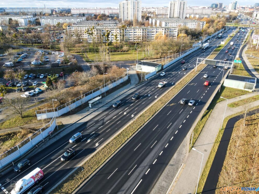 Ekran akustyczny wzdłuż ulicy Krzywoustego  Foto: materiały prasowe / PIM