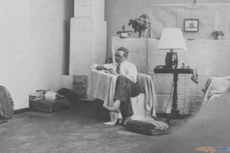 L. Puget w pracowni w Poznaniu 1935 r. Źródło Narodowe Archiwum Cyfrowe  Foto: NAC