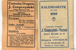 Drogeria Czepczynski Kalendarzyk 1939 Aukcie internetowe (1)  Foto: aukcje internetowe