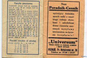 Drogeria Czepczynski Kalendarzyk 1939 Aukcie internetowe (3)  Foto: aukcje internetowe