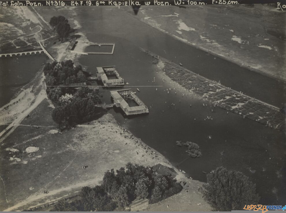 Kąpielisko Bocianka z lotu ptaka 24 lipca 1919_  Foto: 