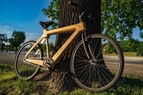 Rower z drewna  Foto: Uniwersytet Przyrodniczy / materiały prasowe