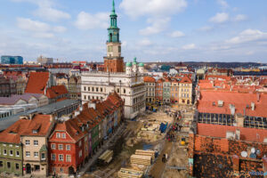 Stary Rynek, Poznań, remont płyty rynku  Foto: lepszyPOZNAN.pl/Piotr Rychter