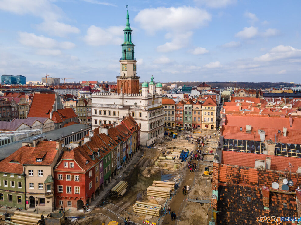 Stary Rynek, Poznań, remont płyty rynku  Foto: lepszyPOZNAN.pl/Piotr Rychter