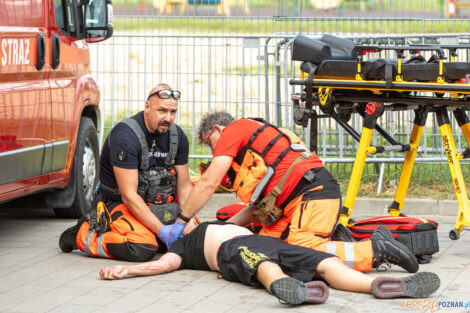 Ćwiczenia służb mundurowych Karat-23 (Straż Pożarna, Policj  Foto: lepszyPOZNAN.pl/Piotr Rychter