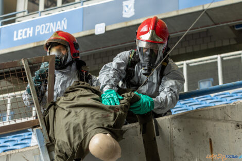 Ćwiczenia służb mundurowych Karat-23 (Straż Pożarna, Policj  Foto: lepszyPOZNAN.pl/Piotr Rychter