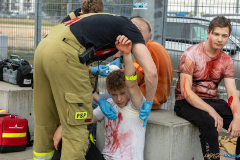 Ćwiczenia służb mundurowych Karat-23 (Straż Pożarna, Policj  Foto: lepszyPOZNAN.pl/Piotr Rychter