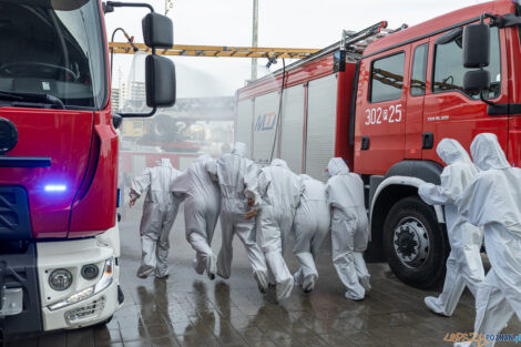 Ćwiczenia służb mundurowych Karat-23 (Straż Pożarna, Policj  Foto: lepszyPOZNAN.pl/Piotr Rychter